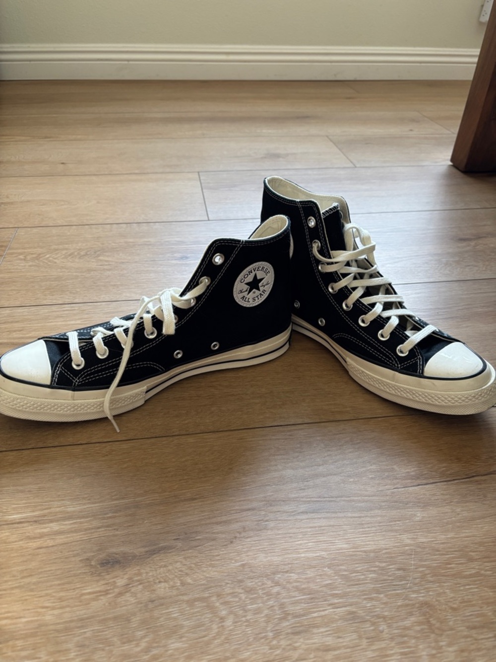 Converse Black and White High-Top Sneakers